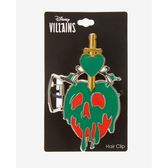 NEW Disney Snow White Evil Queen Villains Poison Apple Metal Claw Hair Clip - Picture 4 of 4